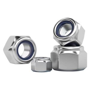 M8-1.25mm Locknuts, 45PCS 304 (A2-70) Stainless Steel Nylon Insert Lock Nuts,Standard Metric Thread Nylock Nuts