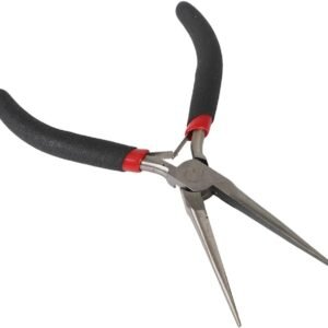 Multi tool Long Nose Plier Needle Nose Plier Forceps Repair Hand Tool (black)