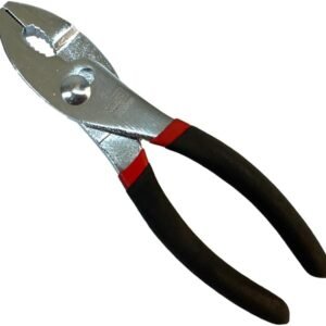 Slip Joint Pliers 6” - Heavy Duty Carbon Steel with Rubber Grip Handle - Fine Grip Teeth in Front and Coarse Teeth in Back - Rust Resistant Finish