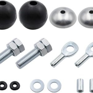5mm Cable Hardware Kit for Gym Pulley Systems – Steel Ball Stoppers, Eyelets & Connectors for DIY Fitness Cable Repair & Custom Builds (Installation Tools Required)