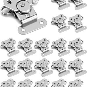 Heavy Duty Stainless Steel Latch for Flight Cases and Equipment Boxes, 20 Pack 2" x 1-1/2", High Working Loads, 0.94" Distance BetweenHoles
