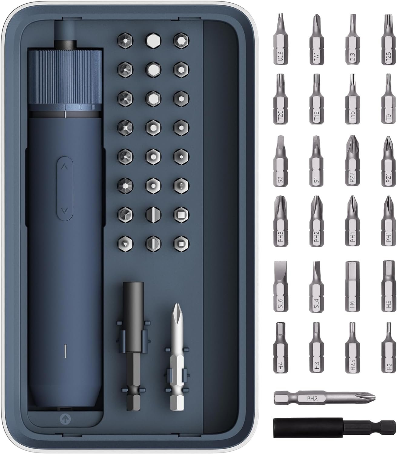 25-Piece Upgraded Electric Screwdriver Kit, Cordless Screwdriver