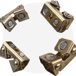 Strong Hand Tools, Magnetic V-Pads Kit, Magnets On Both Pad Face & Bottom, 4 Piece Kit (XDV4: 2 pcs. 2", Pull Force 12 lbs) (XFV4: 2 pcs. 2.2", Pull Force 18 lbs), MVDF44